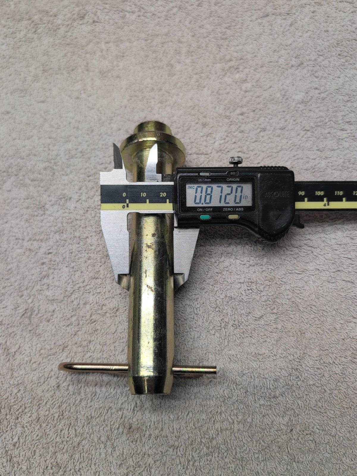 Auger Adapter Bit Conversion Pin and Latch 7/8 inch diameter