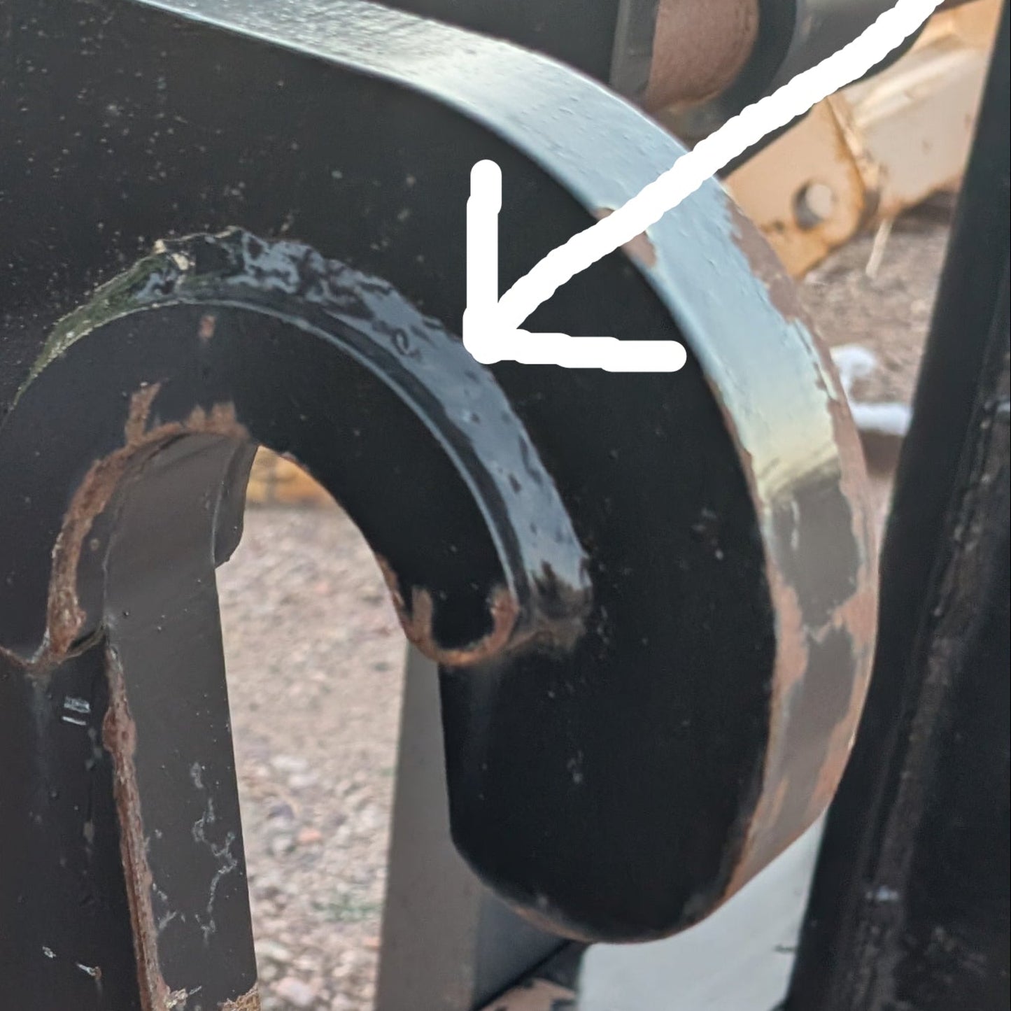 Wear Plate Ear for Top Hook fits JRB 416 418 Quick Attach Loader Mounts