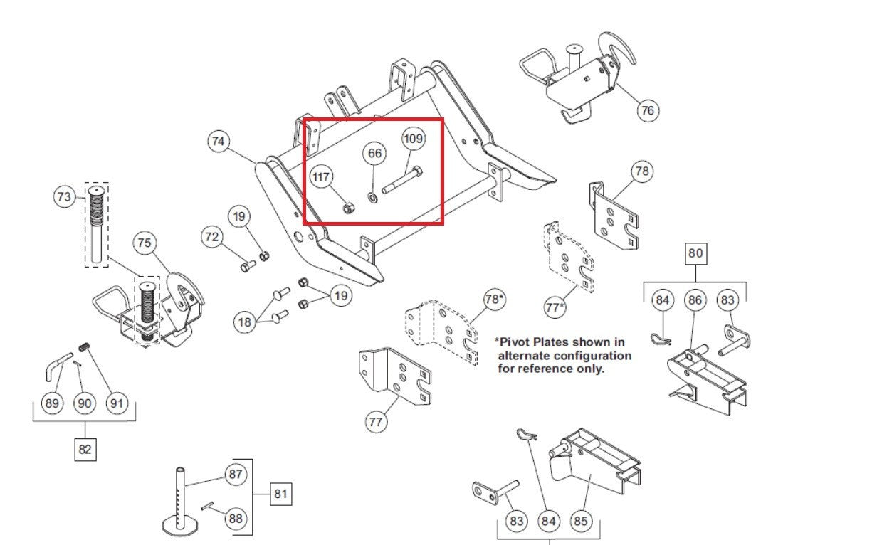 (2) Western Ultramount Stand Assembly 72617 72618 67846 67845 Mounting Bolt Kits