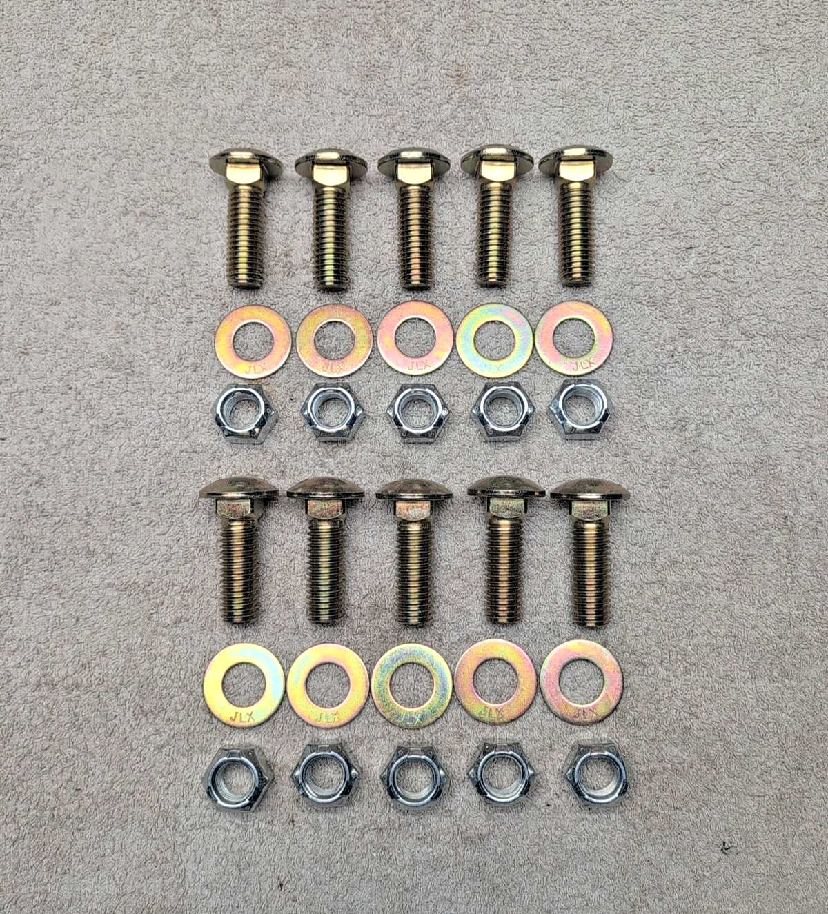 BOSS SNOW PLOW CUTTING EDGE BOLT KIT BAX00096 (10) BOLTS 5/8-11 X 2 (10) NUTS