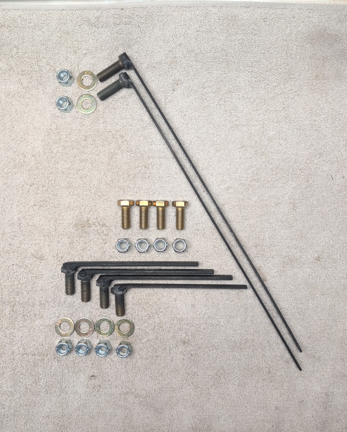 Fisher 7193 Snow Plow Mount Bolt Kit 41539 Minute II 2007-2017 Jeep Wrangler JK