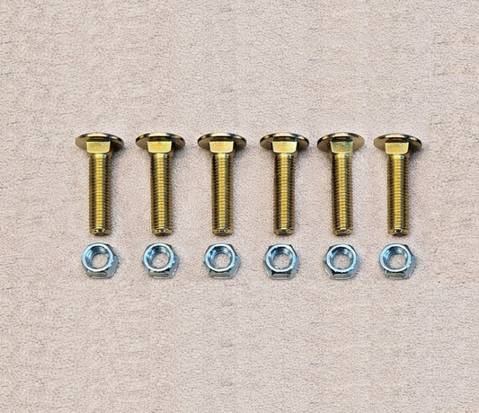 WESTERN WIDE OUT SNOW PLOW POLY EDGE BOLT KIT 1/2-13 X 2 (6) BOLTS & NUTS 50642