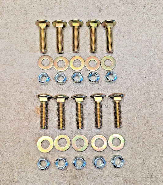 BOSS WESTERN MEYER SNOW PLOW CUTTING EDGE BAX00034 (10) BOLTS 1/2-13 X 2 & NUTS