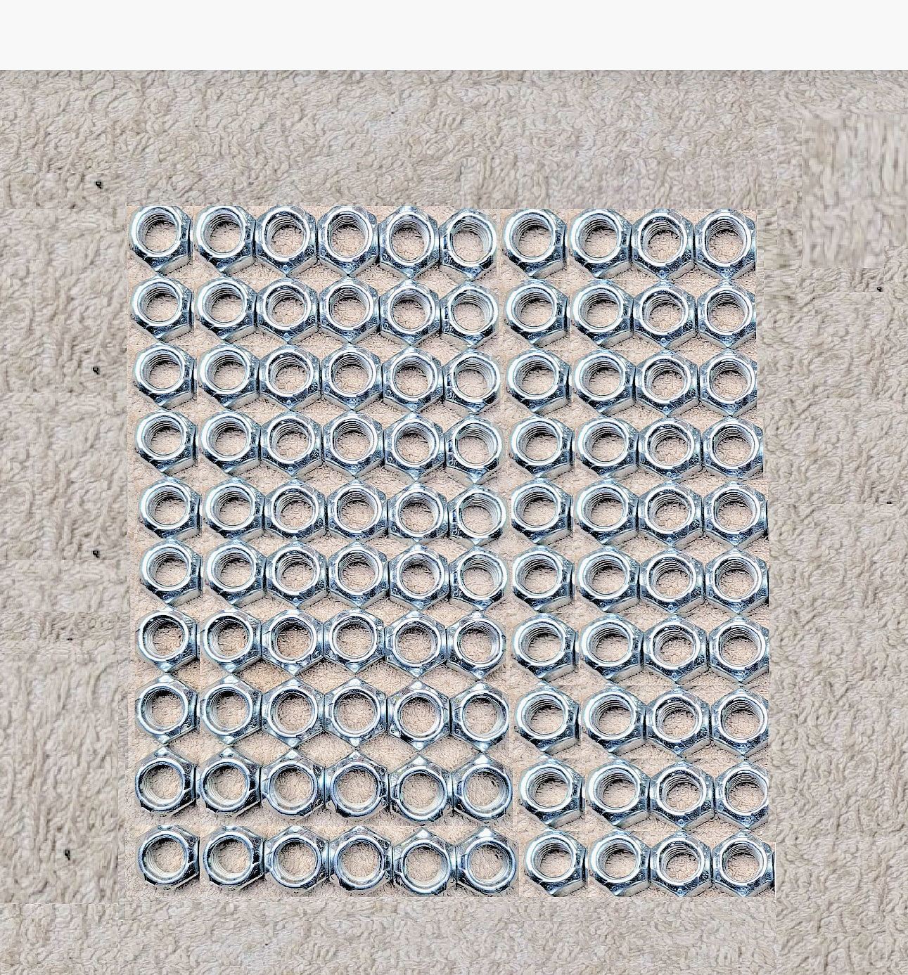 5/8"-11 Grade 8 Hex Top Lock Cone Nuts Zinc Clear Coarse Thread – 100 Pack