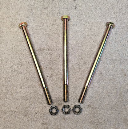 (3) Spindle Blade Bolts Nuts 04001-41  For Scag 5/8-11 X 9-1/2 Grade 5 0400141
