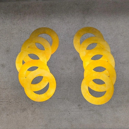 JCB Excavator Bucket Pin Shim Washer Set (10) – 140mm x 80mm x 2mm – Fits 3CX, 214, 215, 216 & More