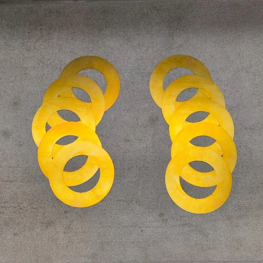 JCB Excavator Bucket Pin Shim Washer Set (10) – 140mm x 80mm x 2mm – Fits 3CX, 214, 215, 216 & More
