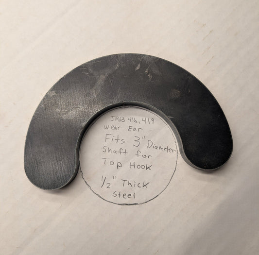 Wear Plate Ear for Top Hook fits JRB 416 418 Quick Attach Loader Mounts