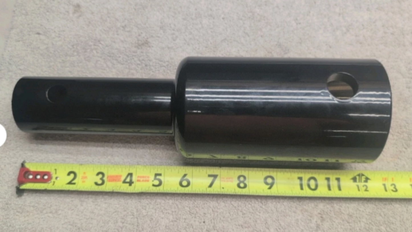 Auger Adapter 2-9/16 Inch Round Unit Female to 2 Inch Round Bit Male