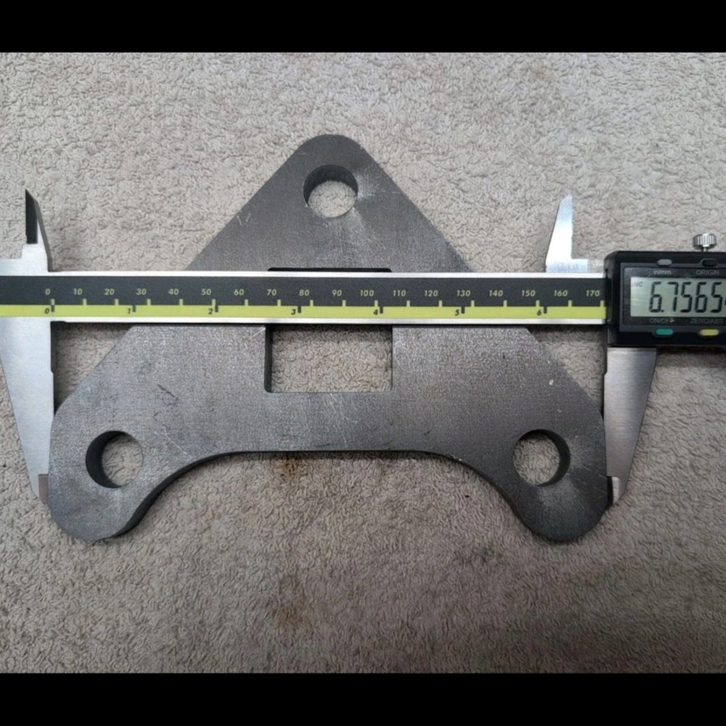 Mini Excavator Drive Motor Brackets (Pair) – 1/2" Steel – Fits Most 1–2 Ton Chinese Excavators